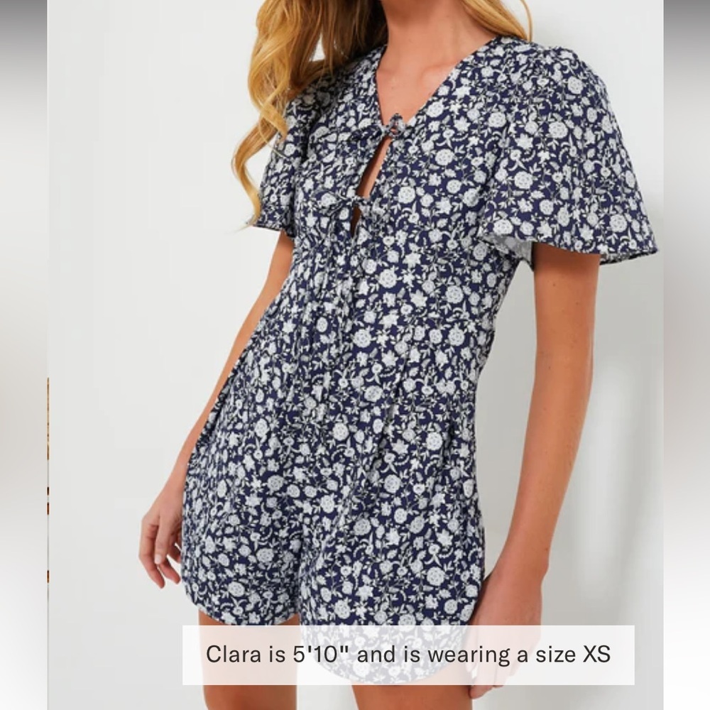HYACINTH HOUSE

Navy and White Barnell Romper